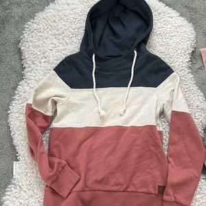 Block colored hoodie